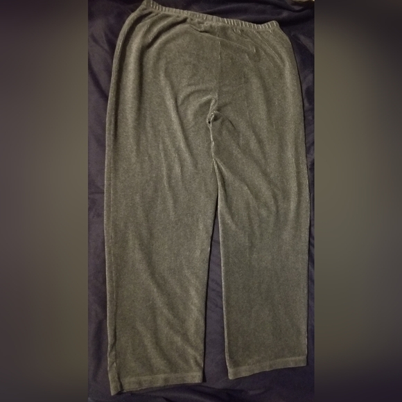 Tall (43") women's gray corduroy high rise pants, VGUC - Picture 3 of 5